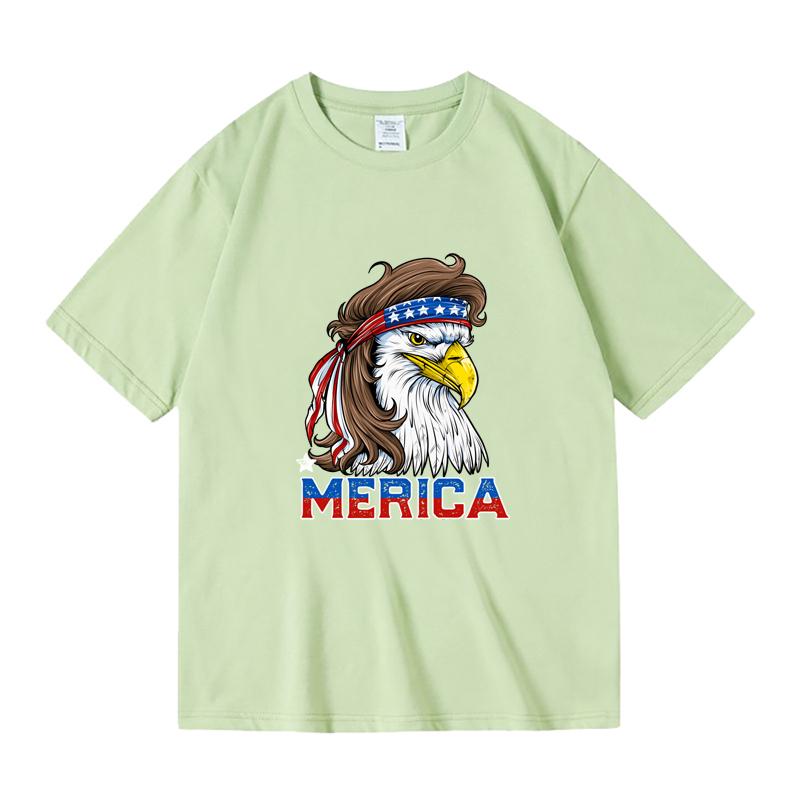 T-Shirt Eagle Mullet Merica Print 