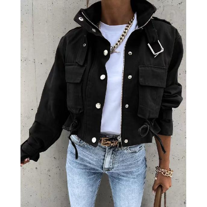Nueva Chaqueta Casual Corta Estampada para Mujer Primavera 2026