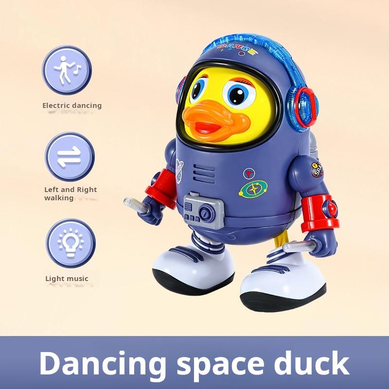 Baby Duck Toy Musical Interactive Toy Space Elements for Infants Babies Kids Gifts Electric with Lights and Sounds Dancing Robo