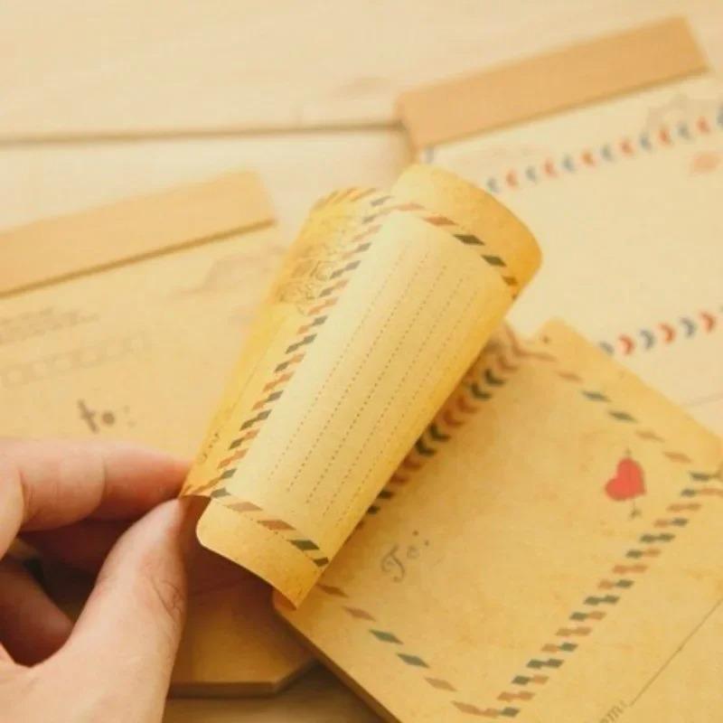 45 Sheets/set Retro Vintage Kraft Paper Envelopes Mini Cute Kawaii Cartoon Stationery Post Letter Envelope Gifts