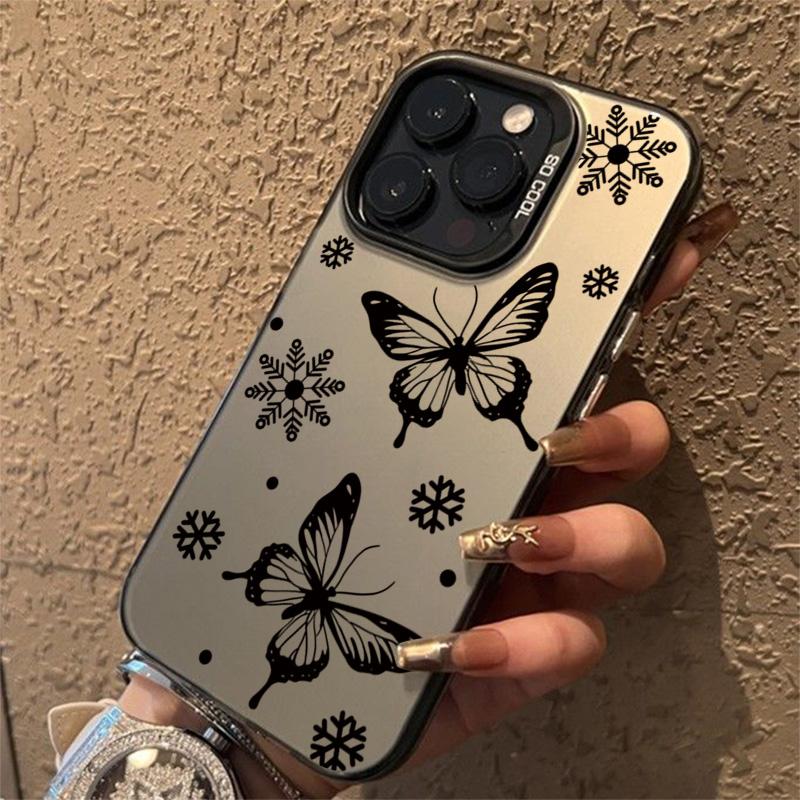 Butterfly Pattern Case For Iphone 16 15 14 13 12 11 Pro Max Cover For Iphone 16 Pro Max Funda Coque Bumber Shell 15 14 Case