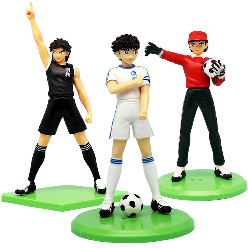 18-21cm Captain Tsubasa Anime Figure Ozora Tsubasa Action Figure Hyuuga Kojirou/Wakabayashi Genzou Figurine Collection Model Toy
