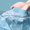 Men Boxer Underwear High Waist Ice Silk Seamless Thin Shorts Briefs Letter Print Quick Drying U-Convex Panties