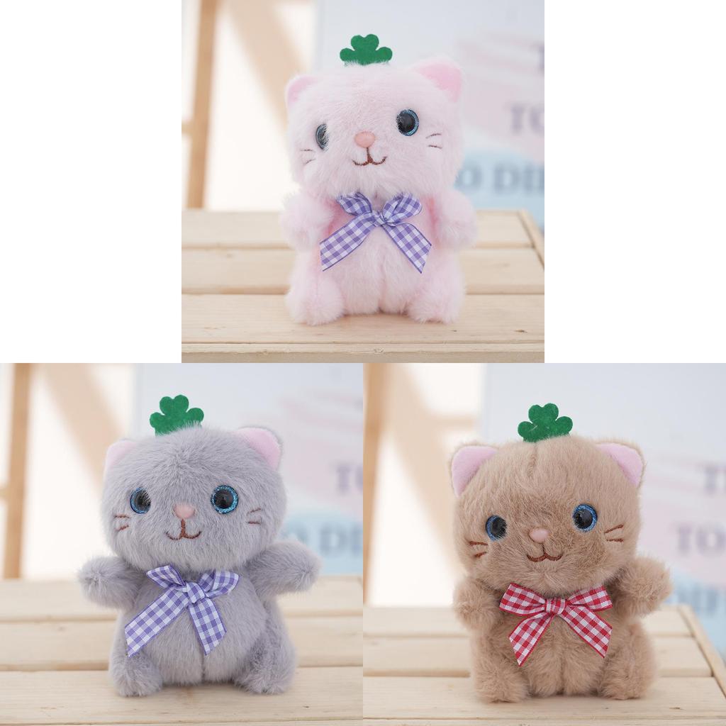 Cat Plush Keychain With Soft Pp Cotton Filling For Backpack Decor And Gift For All Ages