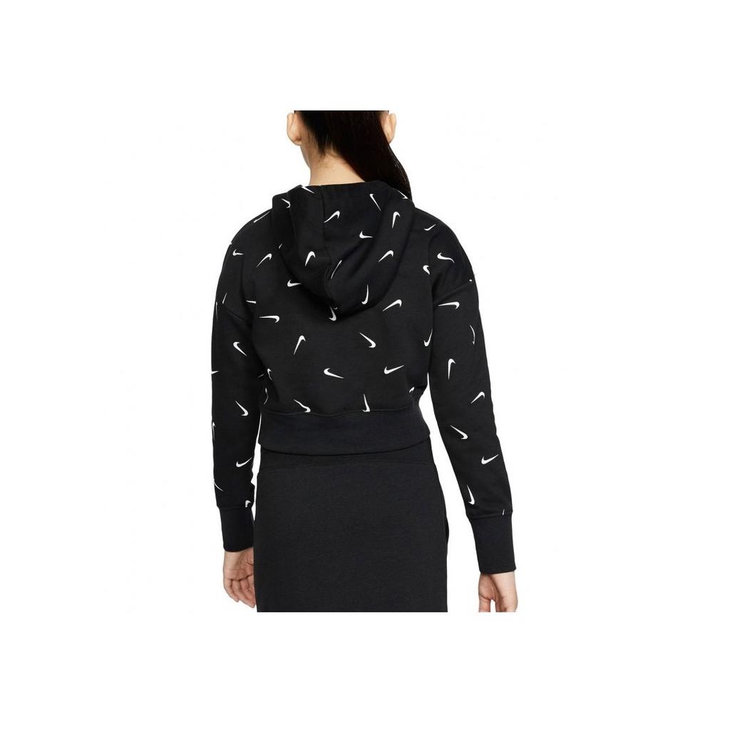 Nike Hettegenser Brodert Logotrykk Casual Hettegenser Barn hettegensere Svart CZ2566-010