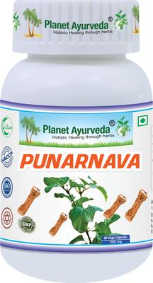 Planet Ayurveda Punarnava Kapseln - 60 Kapseln, Fördert auf natürliche Weise eine gesunde Nierenfunktion und den Flüssigkeitshaushalt