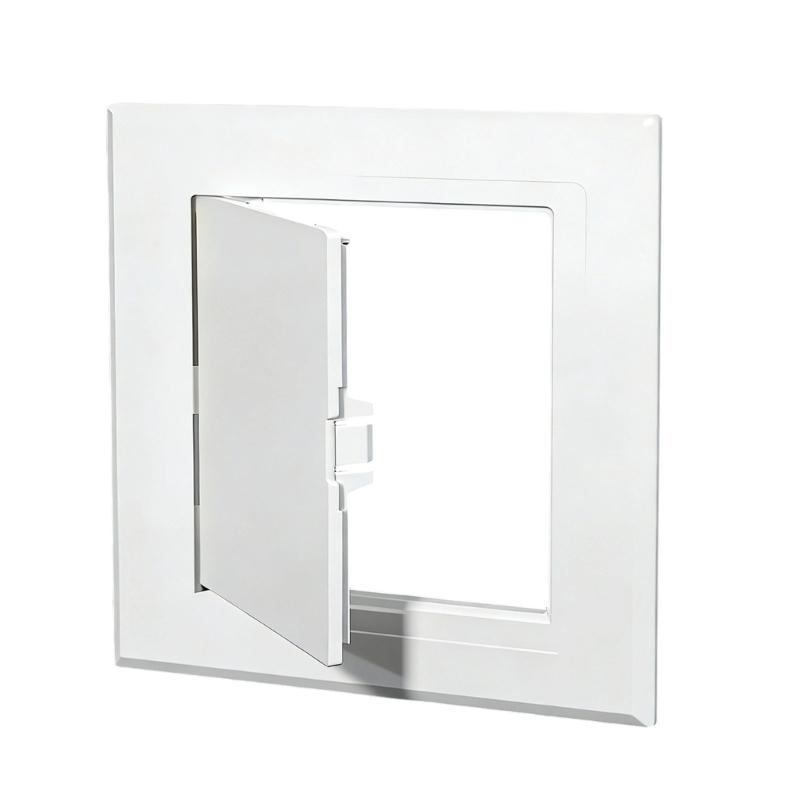 Removable Access Panel Cover For 120x120mm Opening Featuring Detachable Door And Side Mechanism Perfect For Electrical And Plumbing Maintenance