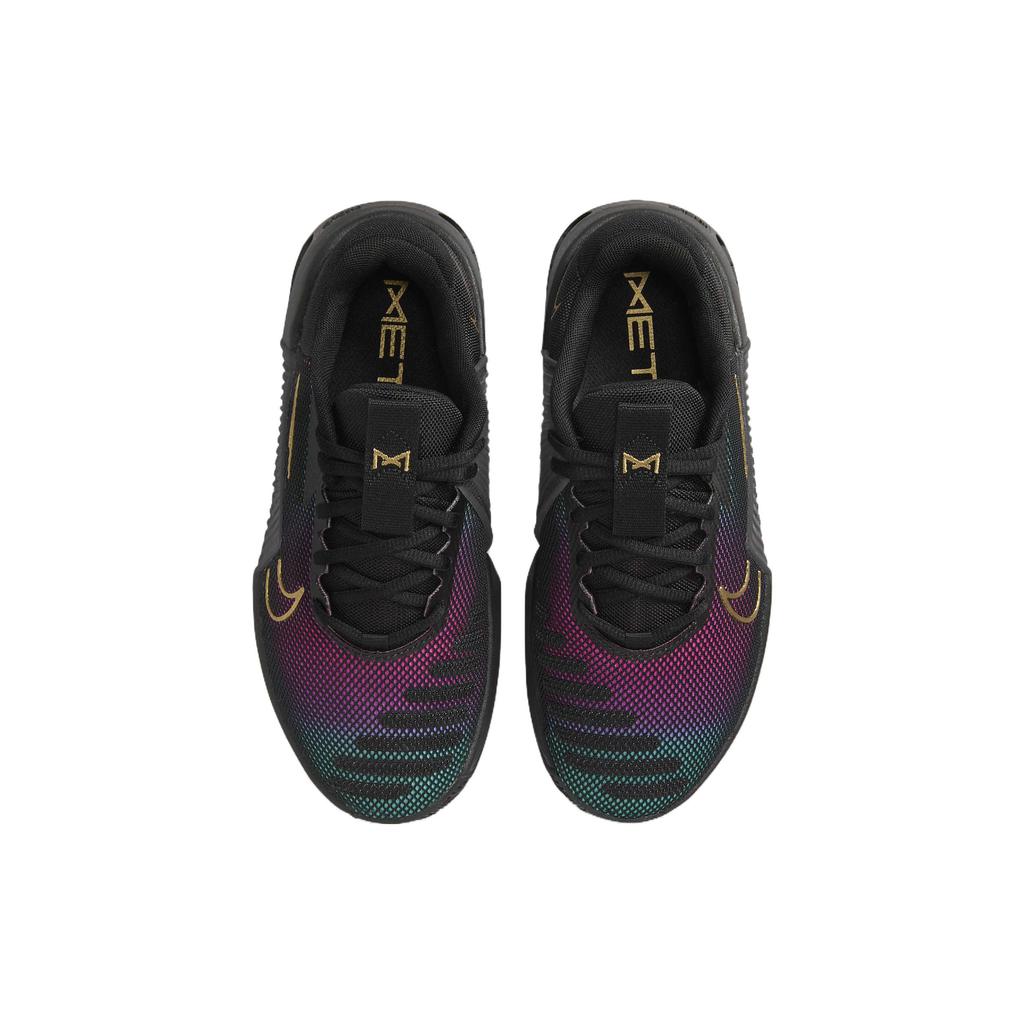 Nike Metcon 9 Premium Black Fireberry Gold Women Sneakers Metallic-Gold FB7151-001