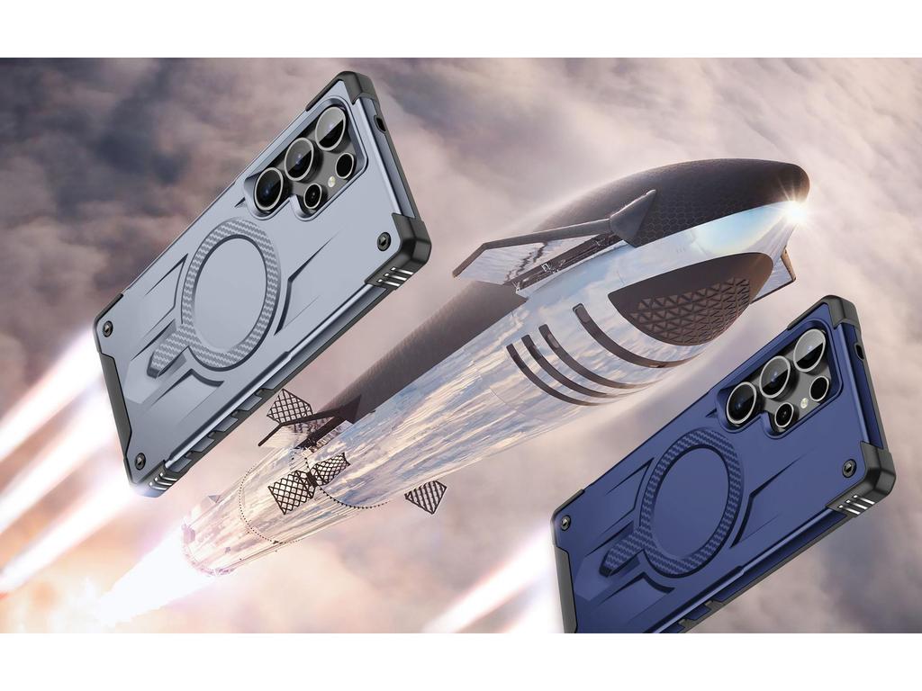 Pouzdro Samsung S25 Ultra Starship - Magnetické, Airbag na čtyřech rozích, Ochrana proti pádu