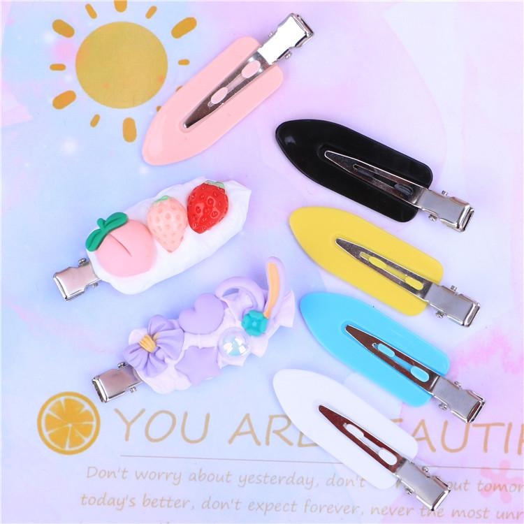 Seamless Girlish Heart Duckbill Hair Clips for Kids & Adults - Cute Bangs, BB, Cream Glue Accessories