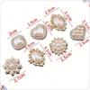 Heart-Shaped Rhinestone & Faux Pearl Decor Home Clothing Accessories DIY Jewelry Making Supplies