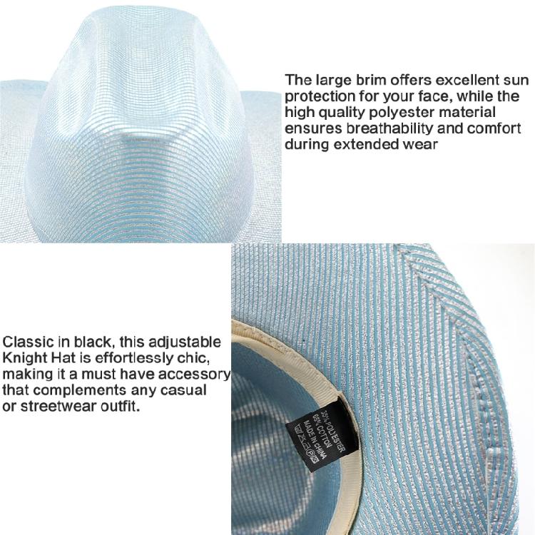 Fluorescence Western Hat Large Brims Knight Hat Cool Nightclub Hat Party Supply Large Brims Hat Shimmering Travel Sun Hat