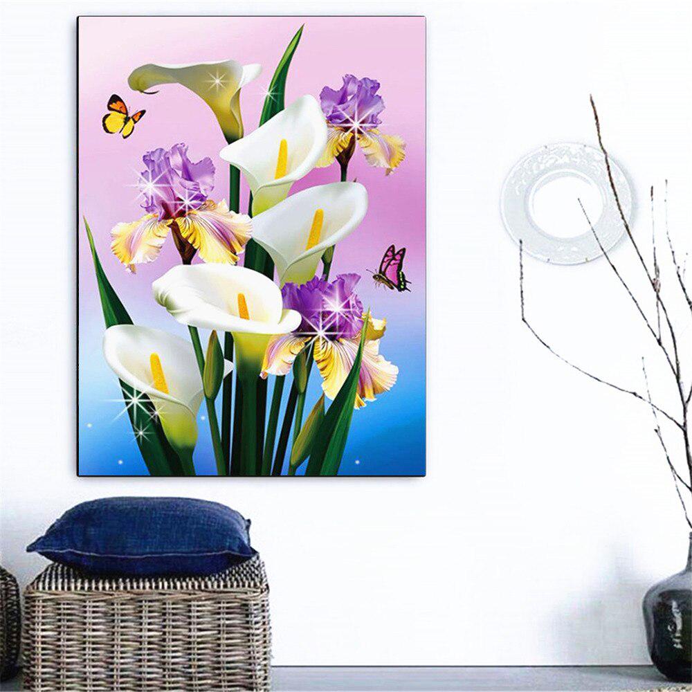 5d DIY Diamond Painting Kit Diamond Mosaic Flower Embroidery Painting Decoration Home