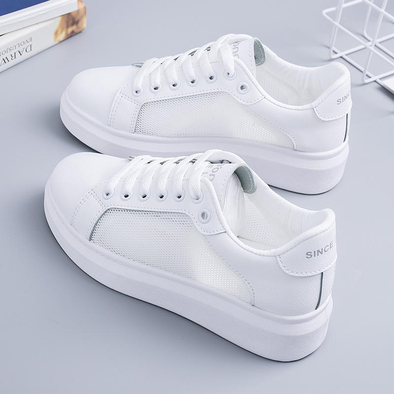 Schuhe für Damen, Alltagsschuhe zum Schnüren, Freizeitschuhe, bequeme Sneakers mit weicher Unterseite, Plateauschuhe für Damen, Zapatos De Mujer