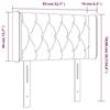 VidaXL Tête de Lit à LED Meuble de Chambre à Coucher Accessoire de Lit Simple Tête de Cadre de Lit Intérieur Taupe 3123550