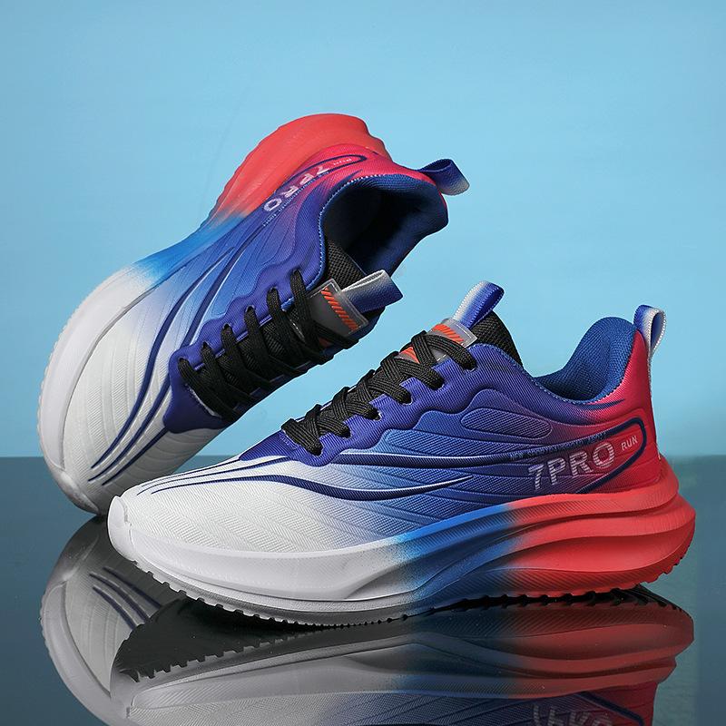 

Красный Кролик 7PRO Guochao спортивная обувь Caleb эластичная и легкая беговая мужская обувь большой размер 47 дорожные кроссовки для папы Нет. 48 39 синий