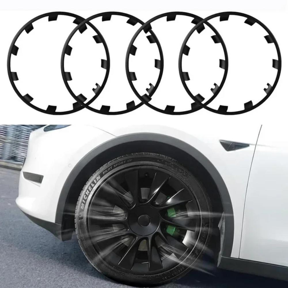 Pro Tesla Model Y 20palcová kola ABS Ochrana ráfku Kryt náboje kola Ochrana Nálepky na kryt náboje Odolné proti poškrábání