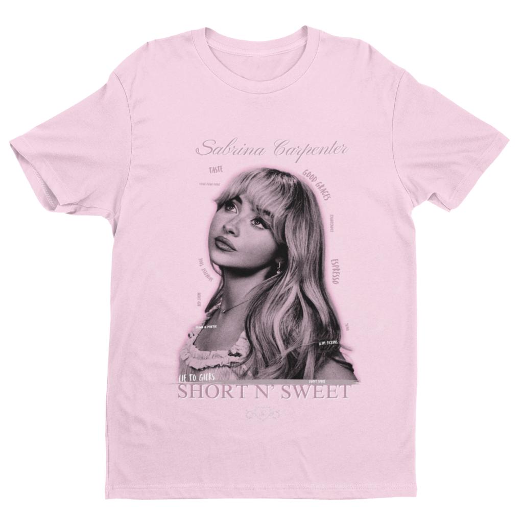 Sabrina Carpenter Print T-Shirt Unisex Men Women Vintage Oversized Tee Cotton Streetwear Loose Short Sleeve Female Male Clothing