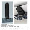Car Magnetic Leather Eyeglass Holder Visor Sunglasses Clip Accessories For Jeep Compass Renegade Cherokee Wrangler JK Patriot AMP1