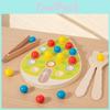 Wooden Childrens Clip Colorful Beads And Shape Matching Board Toy For Focus And Parentchild Interaction