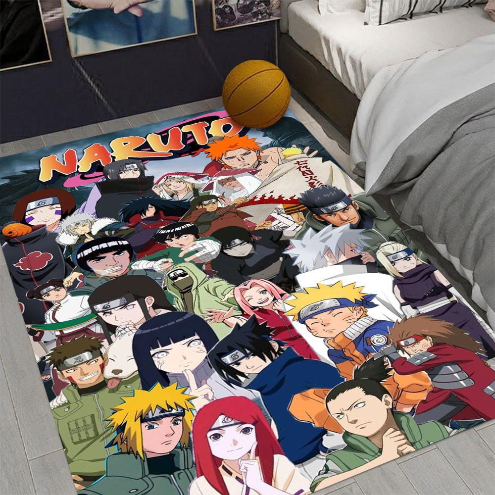 

Adventure Anime N-Naruto Carpet for Living Room Decor Man s Cave Bedroom Nonslip Rug Balcony Lounge Floor Mat Fans Gifts 50X80CM