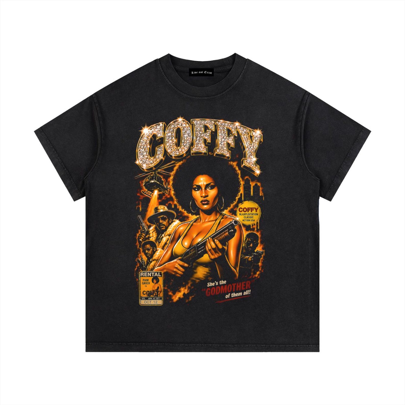 Coffy Vintage Movie Shirt | Pam Grier Inspired Graphic Tee | Blaxploitation Film T-Shirt XL