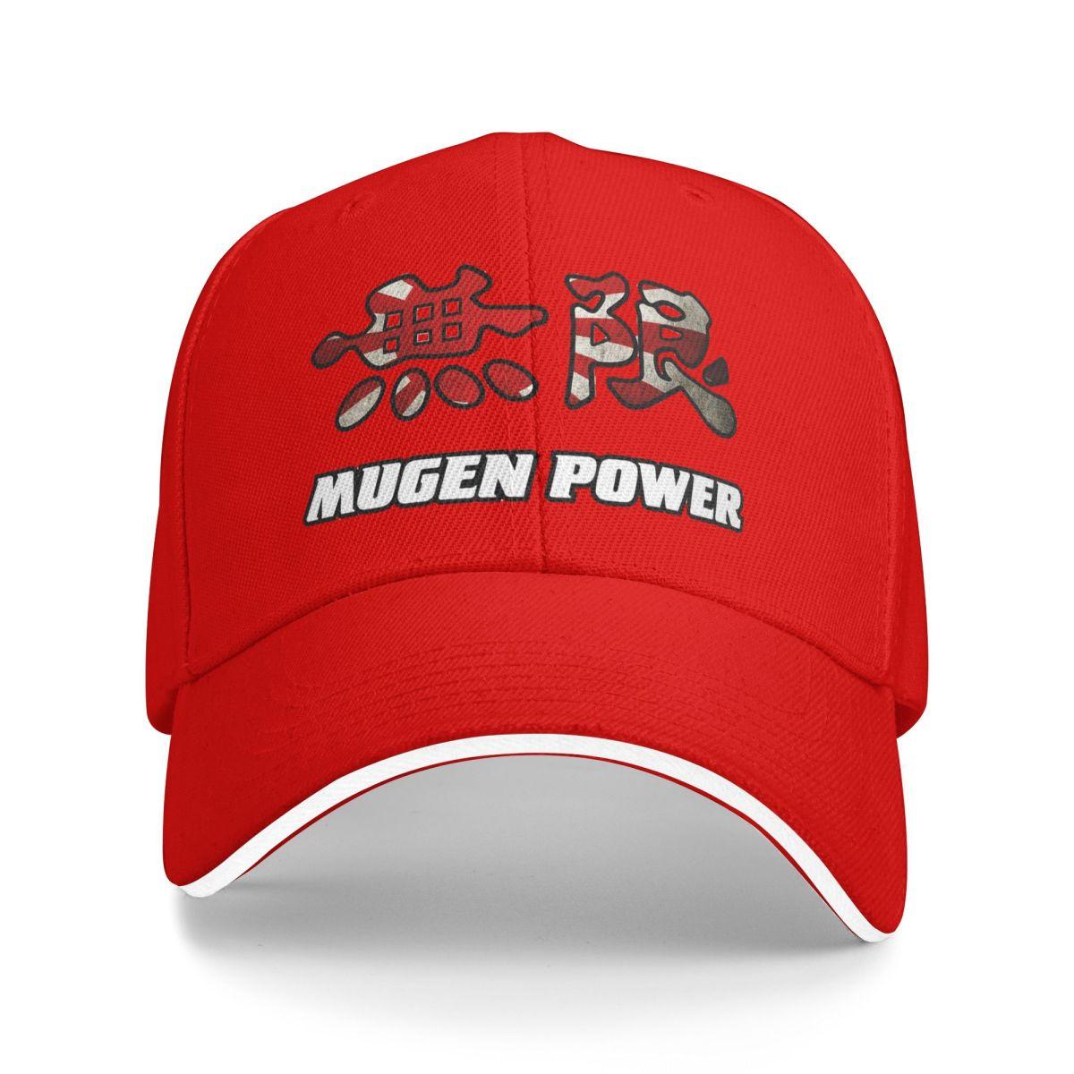 Unisex Baseball Hats Mugen Power Racing Logo Outdoor Streetwear Summer Sports Baseball Caps Hip Hop Cap Casquette Hats One Size