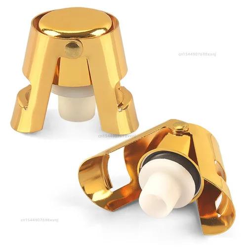 Wine Bottle Stopper Wine Beer Bottle Cork Plug Stainless Steel Champagne Sparkling Stopper Bar Tools 1PC Sealing Bottle Cap