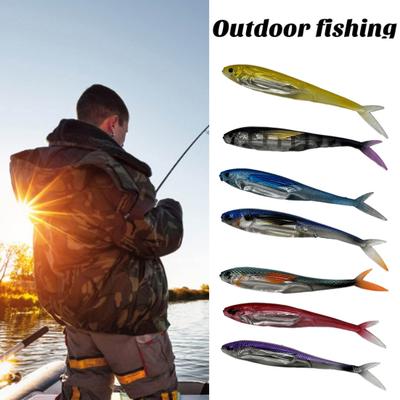 Isca de Pesca Macia 12CM/9G Realista Leve Colorida Isca Artificial Biônica Água Doce Água Salgada Robalo Lúcios Truta Acessórios de Pesca