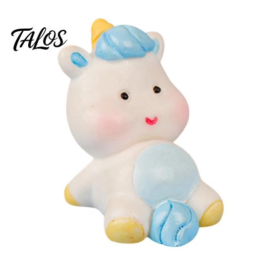 Office Desk Ornament Cute Unicorn Ornaments, Micro Landscape Decorative Resin Figures, Compact Healing Figurine for Home Car Dashboard Desktop