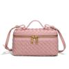Xiaoxiangfeng box bag fashionable hand carry women's bag handwoven bag casual shoulder messenger bag
