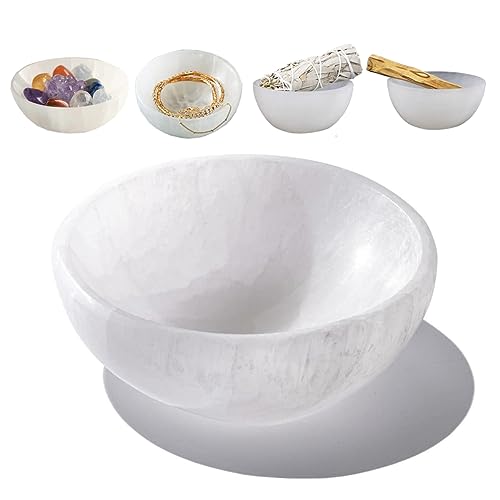 

Purification Dish, Selenite Bowl, Natural Gypsum Accessory Tray, Interior Decor, NGE