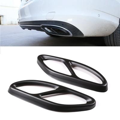 Autozubehör Mattschwarze Auspuffrohr-Heckabdeckungsverkleidung für Mercedes Benz A-Klasse W177 V177 +