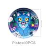K-pop Demon Hunters Derpy Tiger Celebration Disposable Tableware Blue Collection Present Tablecloth Banner Xmas Birth Date Celebration Supplies