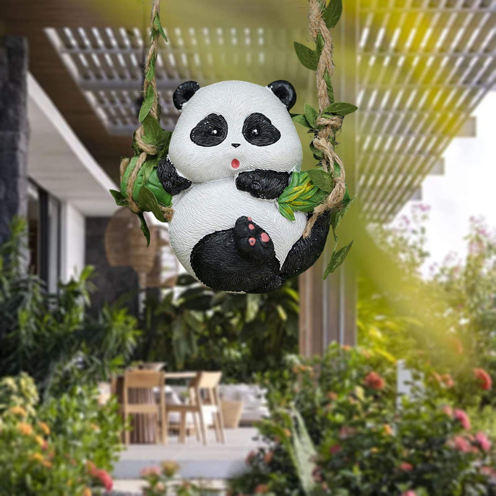 Фигурка животного для декора сада Маленькая уличная скульптура Panda
