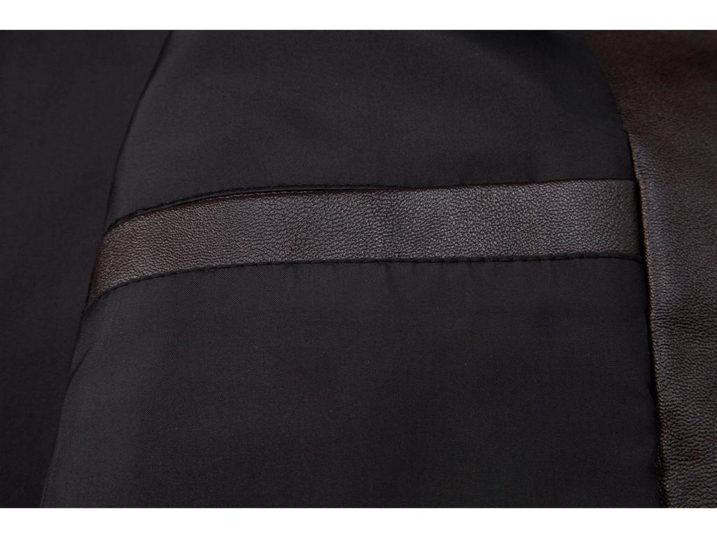 Men's PU Leather Motorcycle Jacket - Autumn/Winter Stand-up Collar Trendy Coat