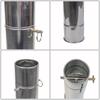 Camping Stove Chimney Pipe Lightweight Stainless Steel Exhaust Tube Mesh Guard for Outdoor Tent Heater