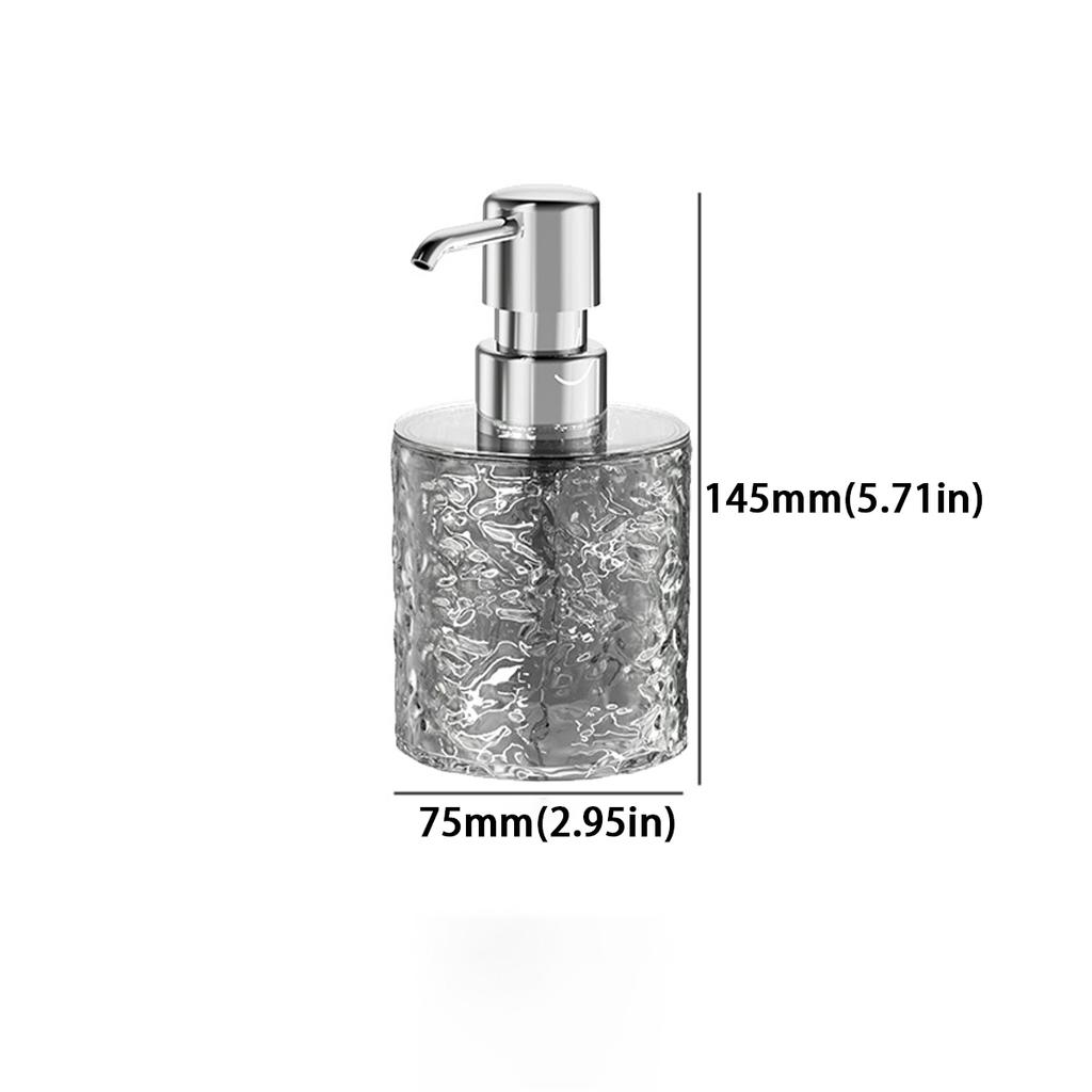 Square/Round Liquid Soap Dispenser Plastic Push Bottle Leak-proof Design Kitchen Bathroom General Purpose
