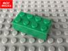 100pcs\lot MOC Bricks Colorful white red black Brick 2x4 3001 City Model Educational building blocks toys kids gift