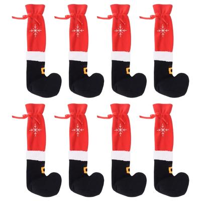 Christmas Table Leg Covers Chair Foot Covers Table Feet Socks Slip Resistant Add Atmosphere To Holiday