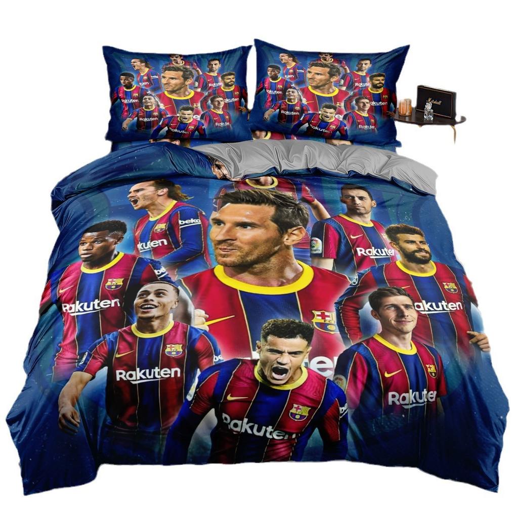 World Cup Star Bedding Three-Piece Set 90-120G Abrasive Cloth 3D Digital Printing