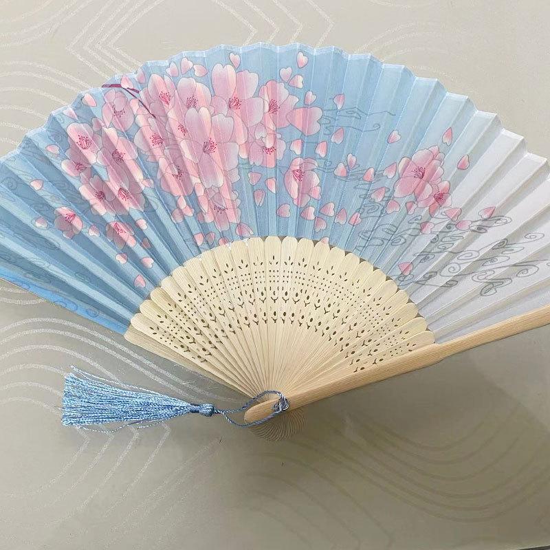 

Folding Fan Dance Fan Women s Summer Folding Fan Traditional-Style Japanese-Style Small Retro Fabric Classical Traditional-Style Folding Fan hongyu