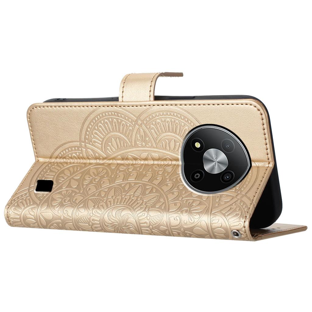 Для ZTE Blade A73 5G шкіряний чохол Mandala Flower Wallet Flip Cover