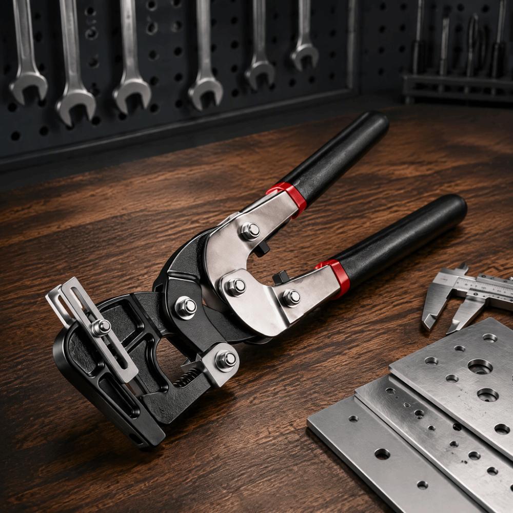Stainless Steel Sheet Metal Hole Puncher Professional Punching Pliers Ceiling