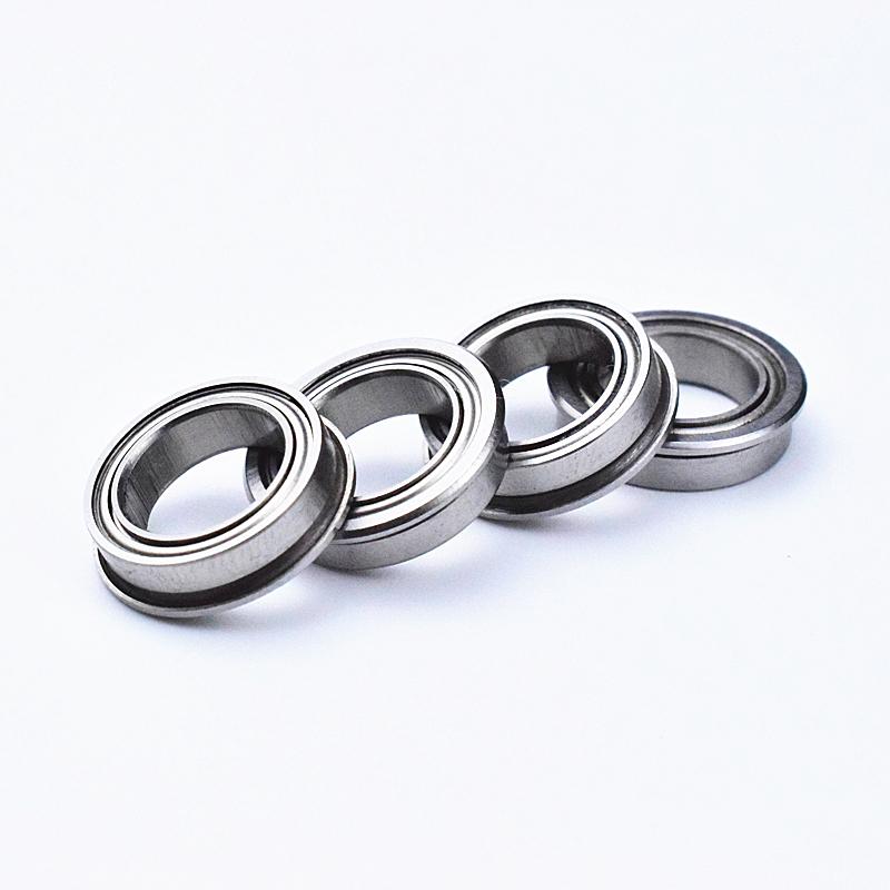 Flange Thin-section F6700ZZ  Chrome Steel Material Metal Sealed Bearings  10pcs 10*15(16.5)*4(mm)