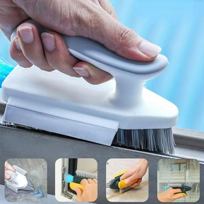 1Pcs Window Cleaning Brush Windows Slot Cleaner Brush Floor Seam Brush Scraping Brush Integrated Bathroom Cleaning Brush XYZ