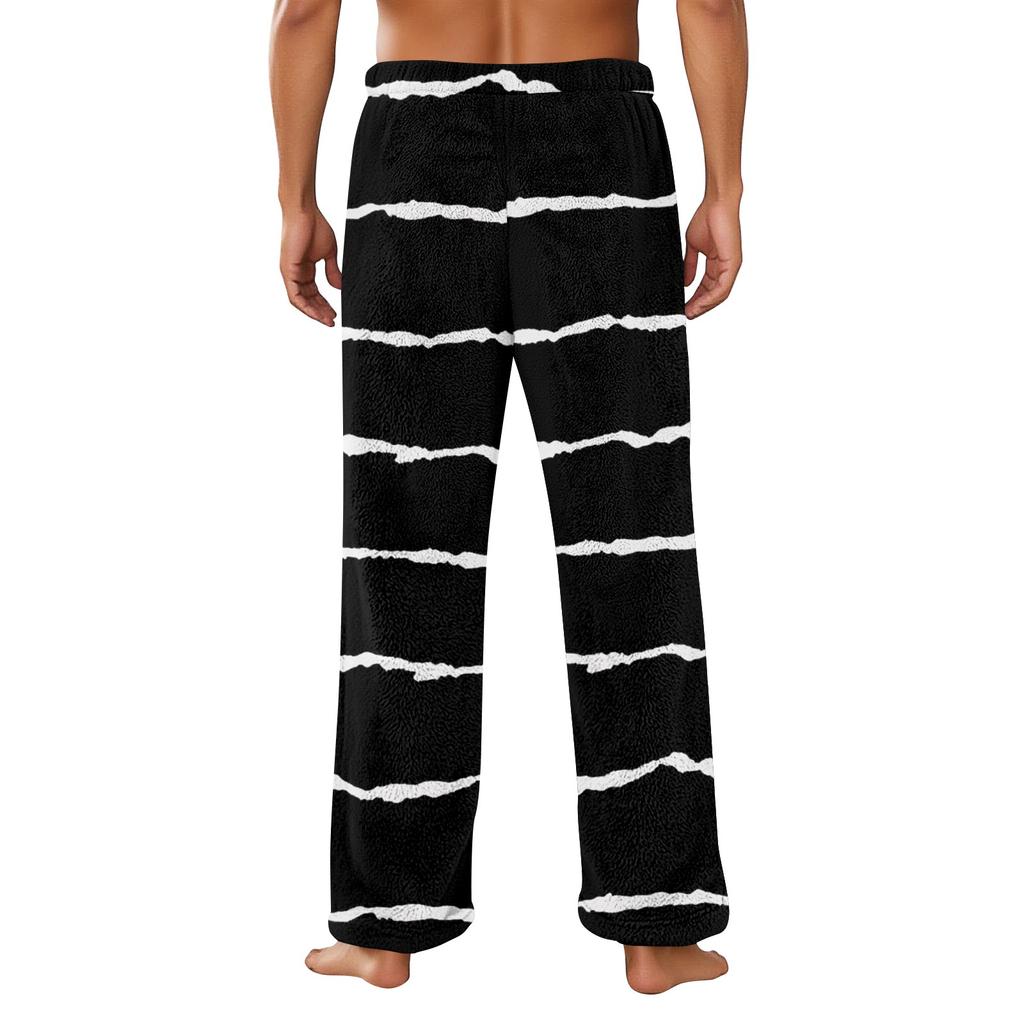 Men's Allover Printed Home Pants Sleeping Pajama Pants Long Pants Pajama Pants