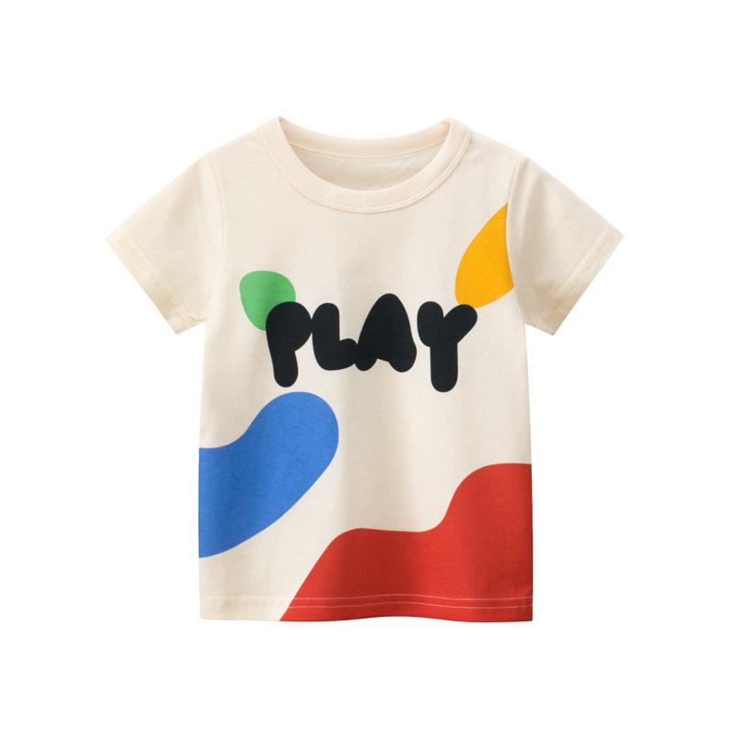 

Korean Style Children s Summer Short Sleeve T-Shirt - Trendy Girls Half Sleeve Top 90 cm