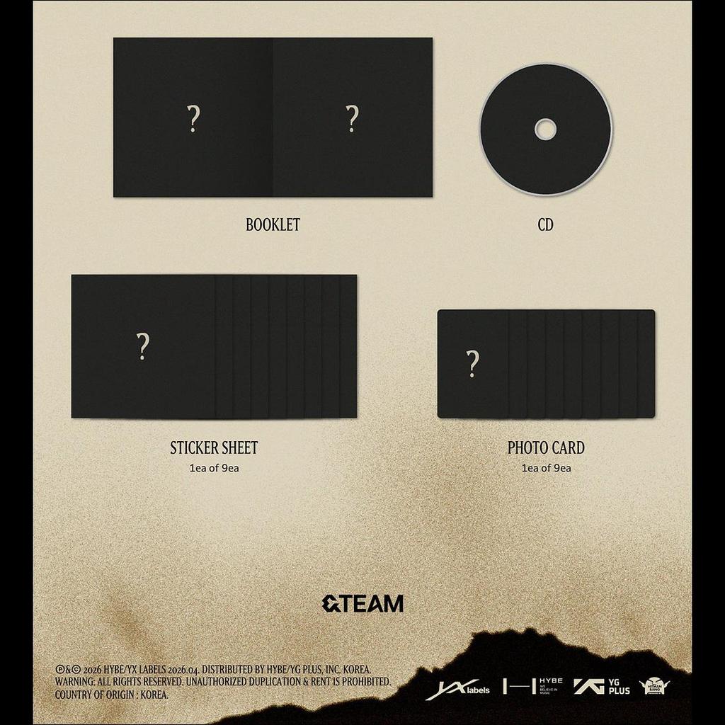 [Pre-order] &TEAM [We On Fire] STANDARD EDITION / 3rd EP Album + Free Gift