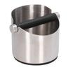 Coffee Grounds Bucket Stainless Steel Rubber Coffee Dump Bin for Home Restaurants Bars